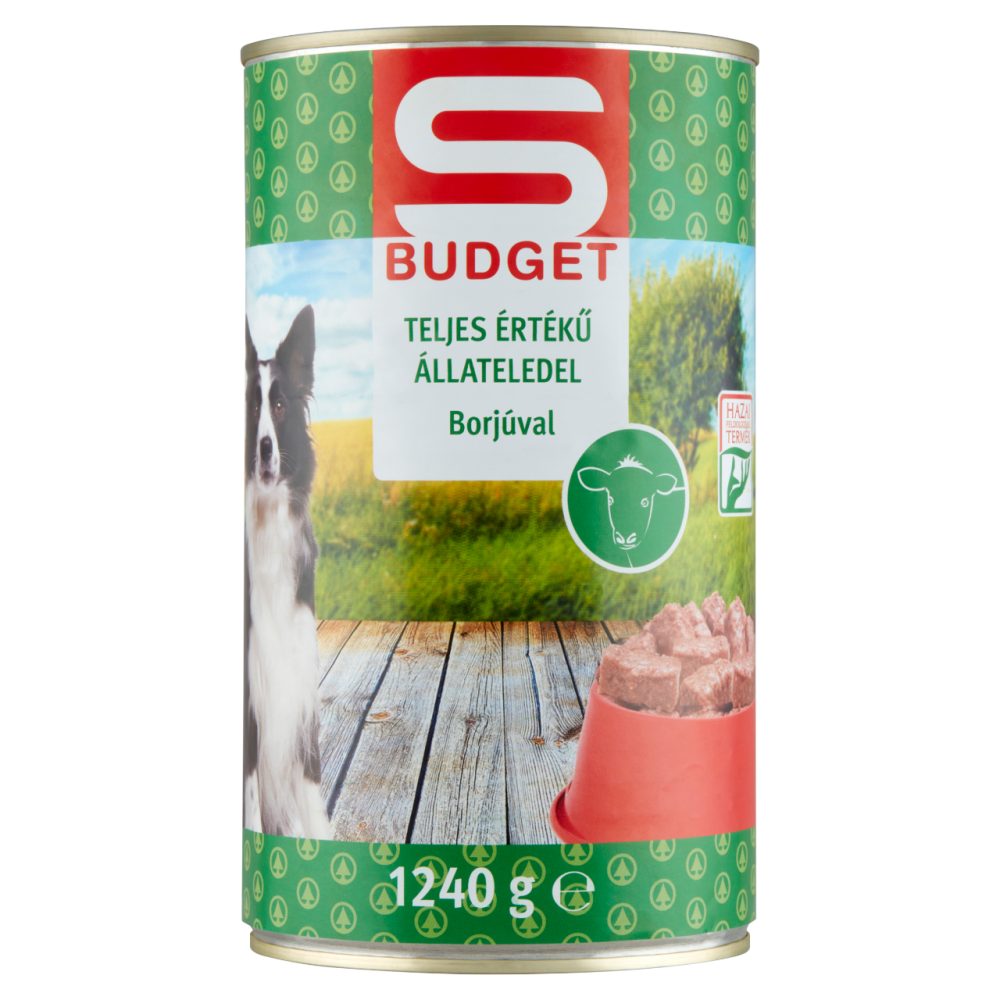 S-Budget Nedves Kutyaeleldel borjú 1,24 kg